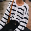 GILET RICO ÉCRU MARINE