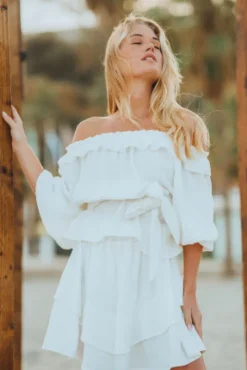 JUPE CHLÉA BLANC COTON