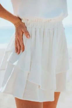 JUPE CHLÉA BLANC COTON