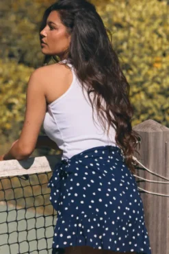 JUPE CHLOÉ DOTY MARINE