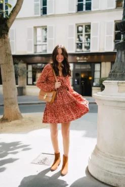 JUPE EDMA LIBERTY MANDARINE