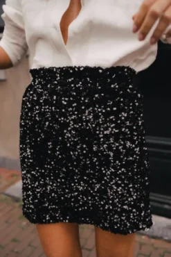 JUPE ELOI SEQUIN NOIR