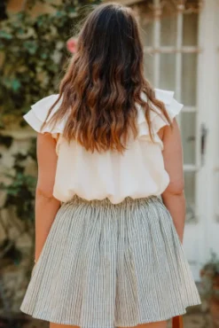 JUPE ELOISE LINE MARINE