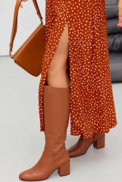 JUPE GIUSEPPA CARAMEL SALÉ