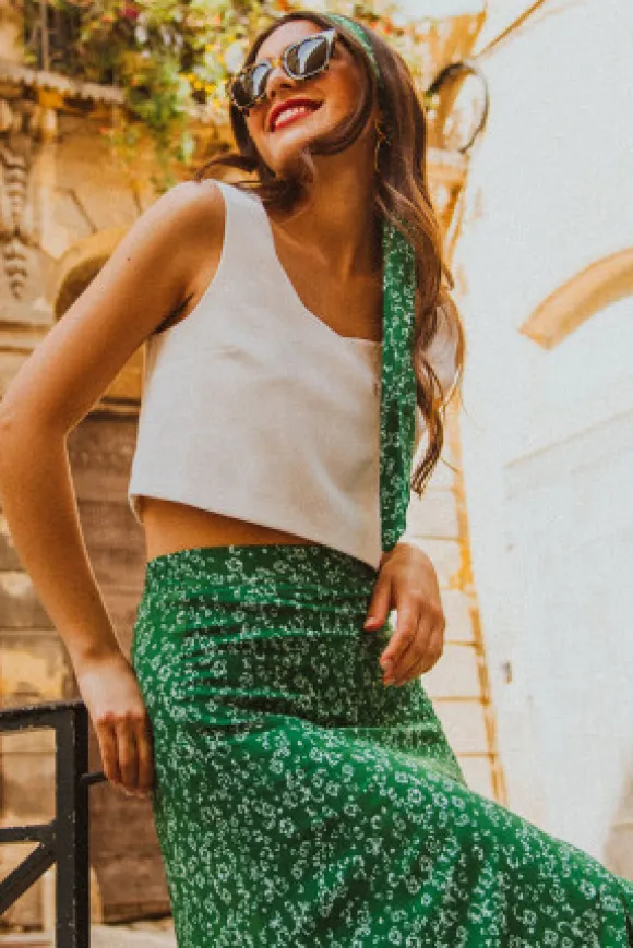 JUPE GIUSEPPA KUAZA VERT