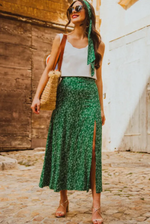 JUPE GIUSEPPA KUAZA VERT
