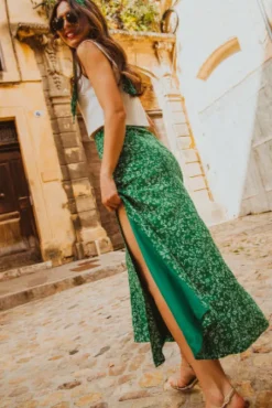 JUPE GIUSEPPA KUAZA VERT