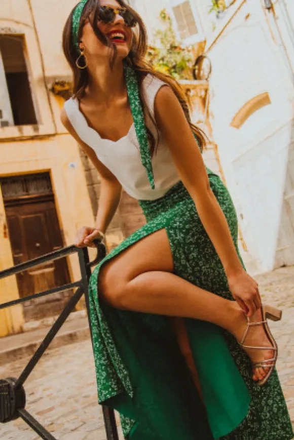 JUPE GIUSEPPA KUAZA VERT