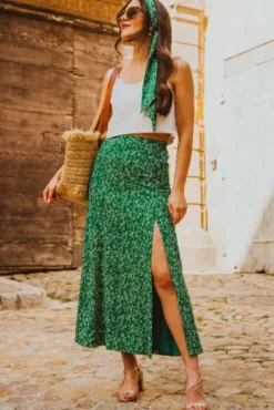 JUPE GIUSEPPA KUAZA VERT