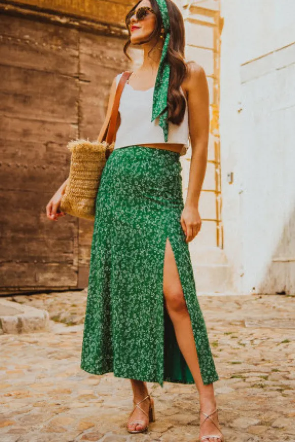 JUPE GIUSEPPA KUAZA VERT