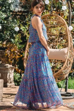 JUPE JANINA IMPRIMÉ MAJORELLE