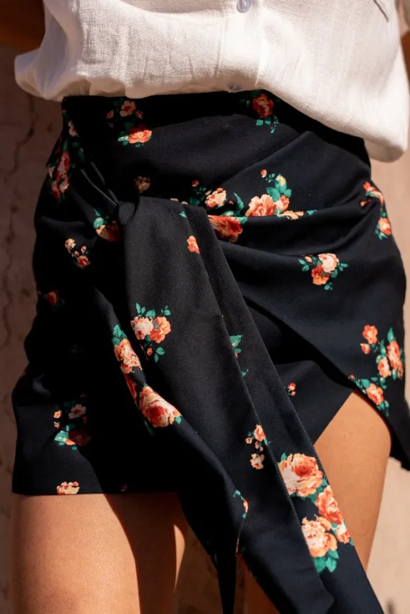 JUPE JUDITH BOURGEONS DE ROSES