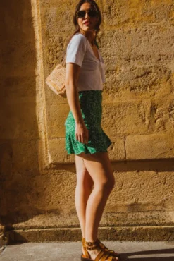 JUPE JUSTINE KUAZA VERT