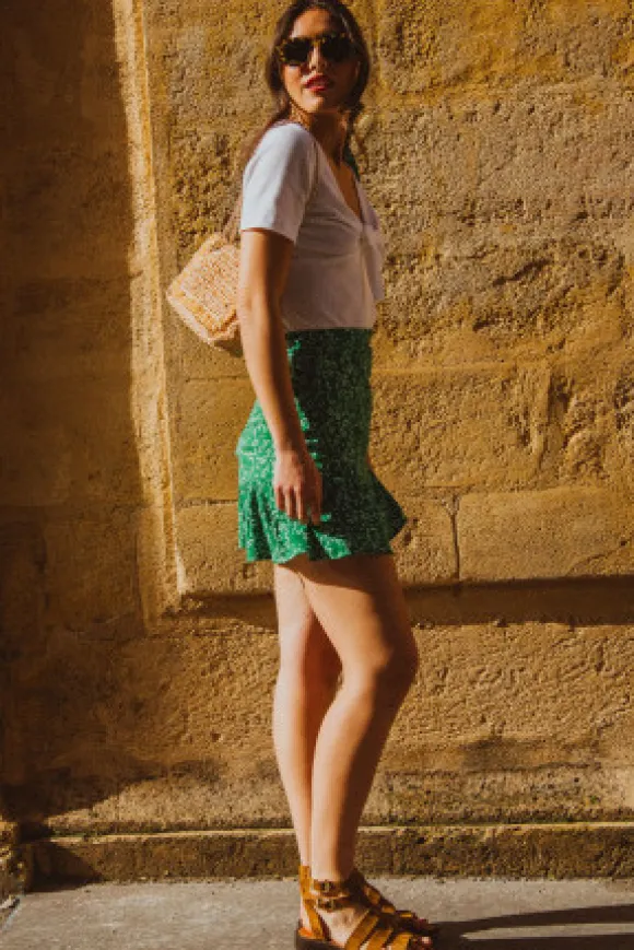 JUPE JUSTINE KUAZA VERT