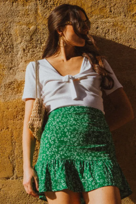 JUPE JUSTINE KUAZA VERT