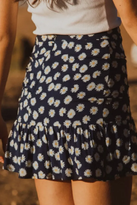 JUPE JUSTINE MARGUERITE BLEU