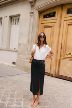 JUPE LÉANA GRIS CHINÉ