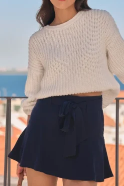 JUPE SHORT ALBERTINA MARINE