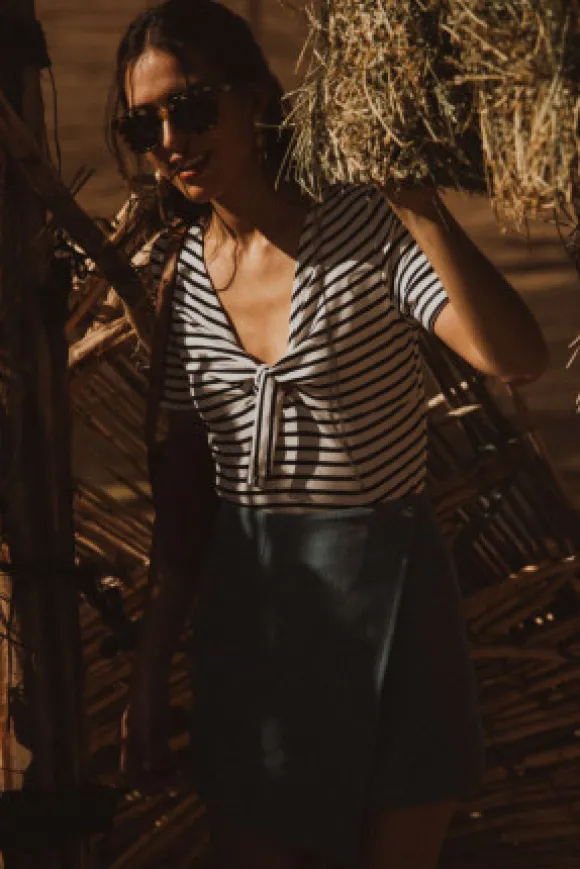 JUPE SHORT MILEY DENIM CLAIR