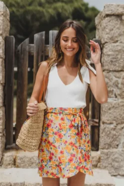JUPE YSEULT FLEUR D ÉTÉ