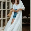 KIMONO BAO BLANC COTON