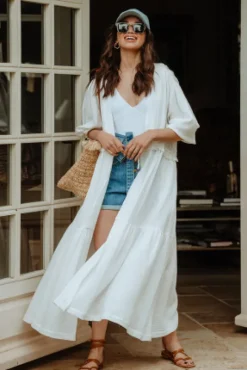 KIMONO BAO BLANC COTON