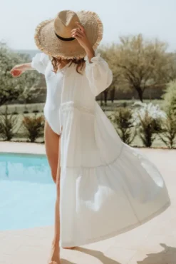 KIMONO BAO BLANC COTON