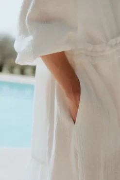KIMONO BAO BLANC COTON