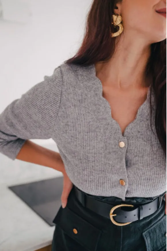 MAILLE SACHA POPON GRIS