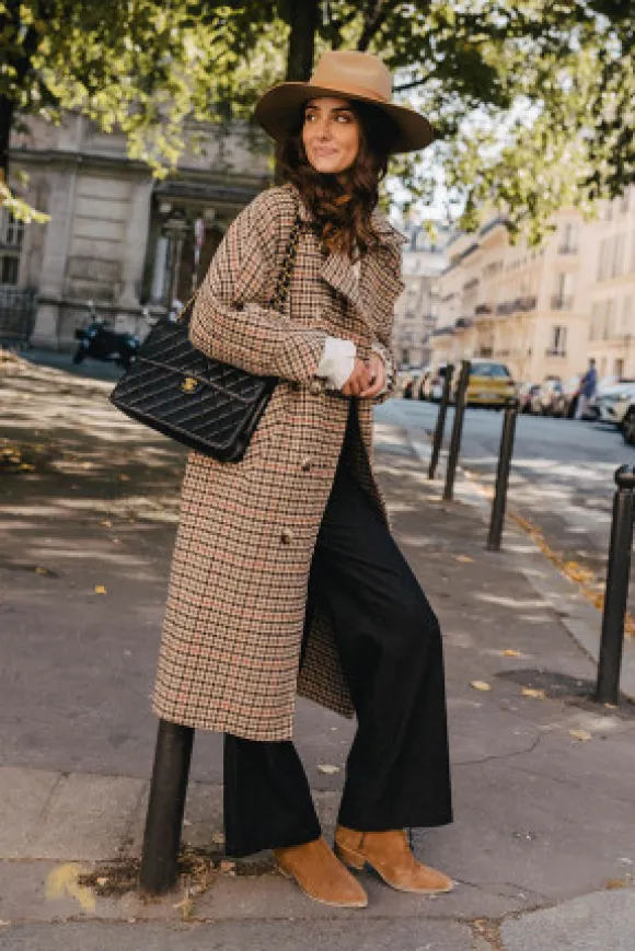 MANTEAU ISAAC PIED DE COQ