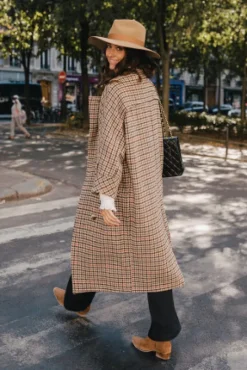 MANTEAU ISAAC PIED DE COQ