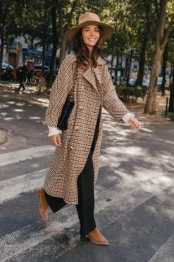 MANTEAU ISAAC PIED DE COQ