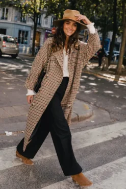 MANTEAU ISAAC PIED DE COQ