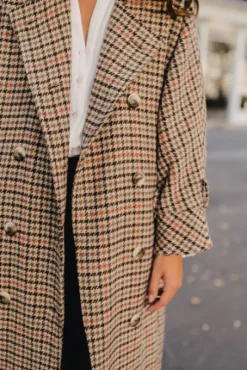 MANTEAU ISAAC PIED DE COQ