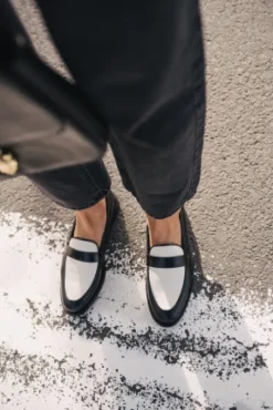 MOCASSINS AMBER BICOLORE