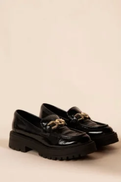 MOCASSINS CONNOR VERNIS NOIR