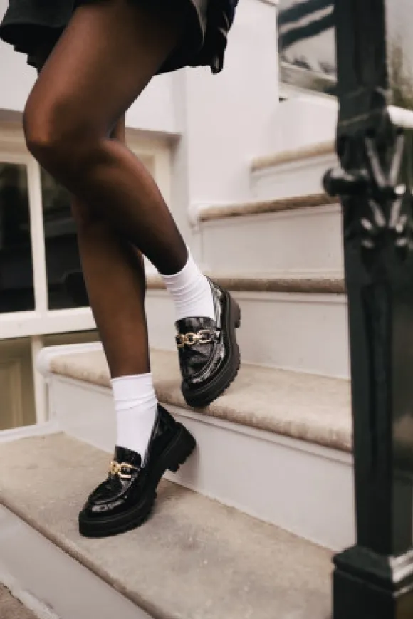 MOCASSINS CONNOR VERNIS NOIR