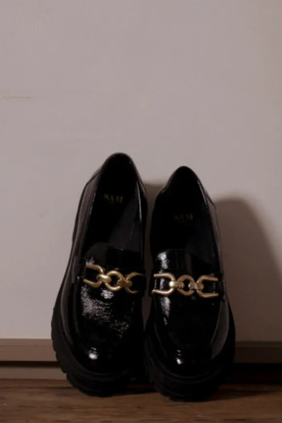 MOCASSINS CONNOR VERNIS NOIR