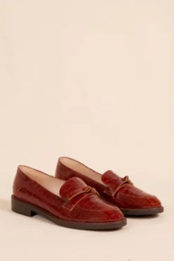 MOCASSINS CONRAD CROCO CAMEL
