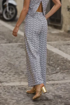 PANTALON COLE VICHY BRODÉ