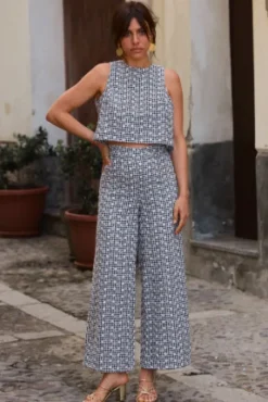 PANTALON COLE VICHY BRODÉ