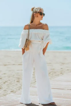 PANTALON MATIAS BLANC COTON