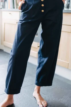 PANTALON TIAGO GABARDINE MARINE
