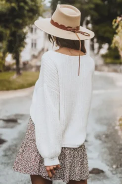 PULL CISTE ÉCRU