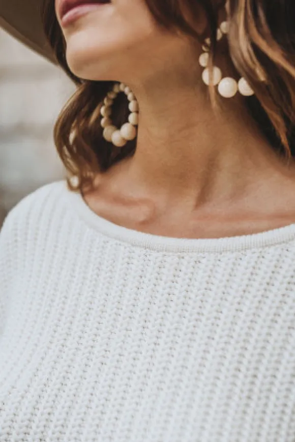 PULL CISTE ÉCRU