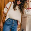 PULL NYLIA BLANC