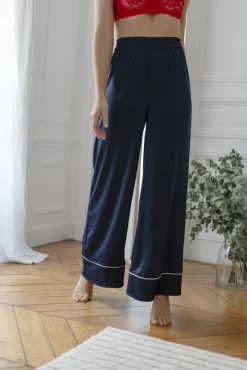 PYJAMA MIRANDA SATIN MARINE