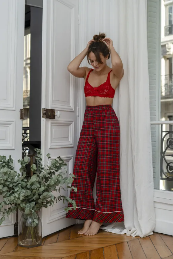 PYJAMA MIRANDA TARTAN ROUGE