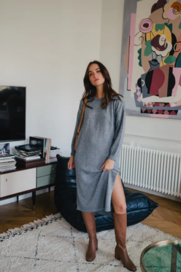 ROBE AMÉLIE GRIS