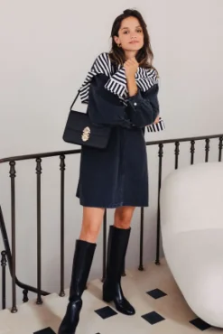 ROBE CANDICE DENIM NOIR